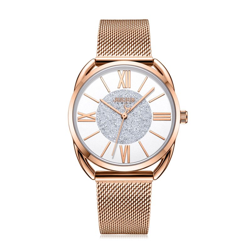 Yiwu Quality Korean version mesh strap waterproof fashionable White-collar Quartz Watch JA-1184