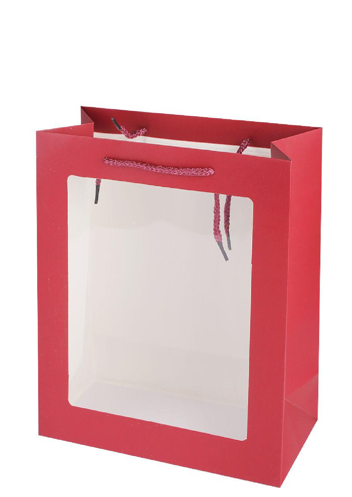 Estilo explosivo PVC ventana abierta bolsa de regalo de un solo color papel de alta calidad punto blanco bolsa de regalo universal bolsa de regalo cosmético detail image 3