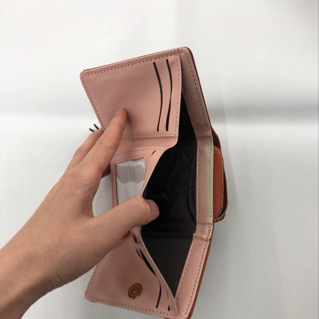 小号三折卡位拉链钱包细节图