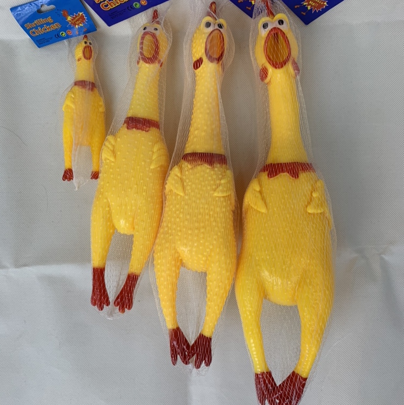 整人整蛊惨叫鸡41cm，狗狗玩具，发声玩具