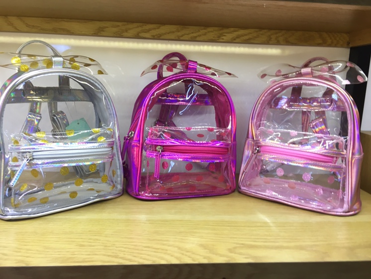 Children's transparent bow bag