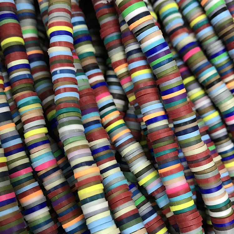 6mm soft ceramic sheet dark color jewelry accessories, necklace and bracelet accessories Specification image