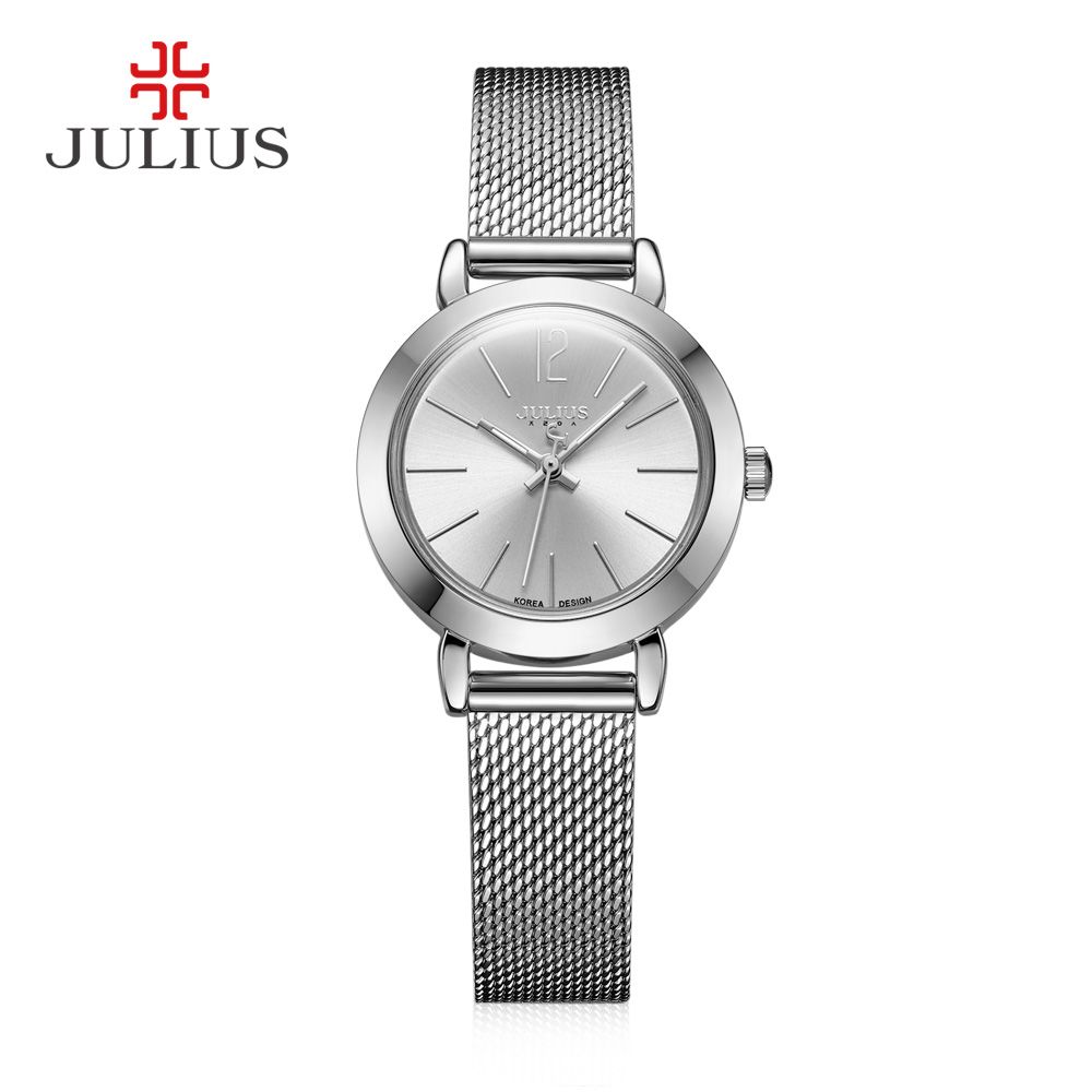 Yiwu Quality Korean version Girls' mesh strap waterproof fashionable White-collar Quartz Watch JA-732 Item Picture
