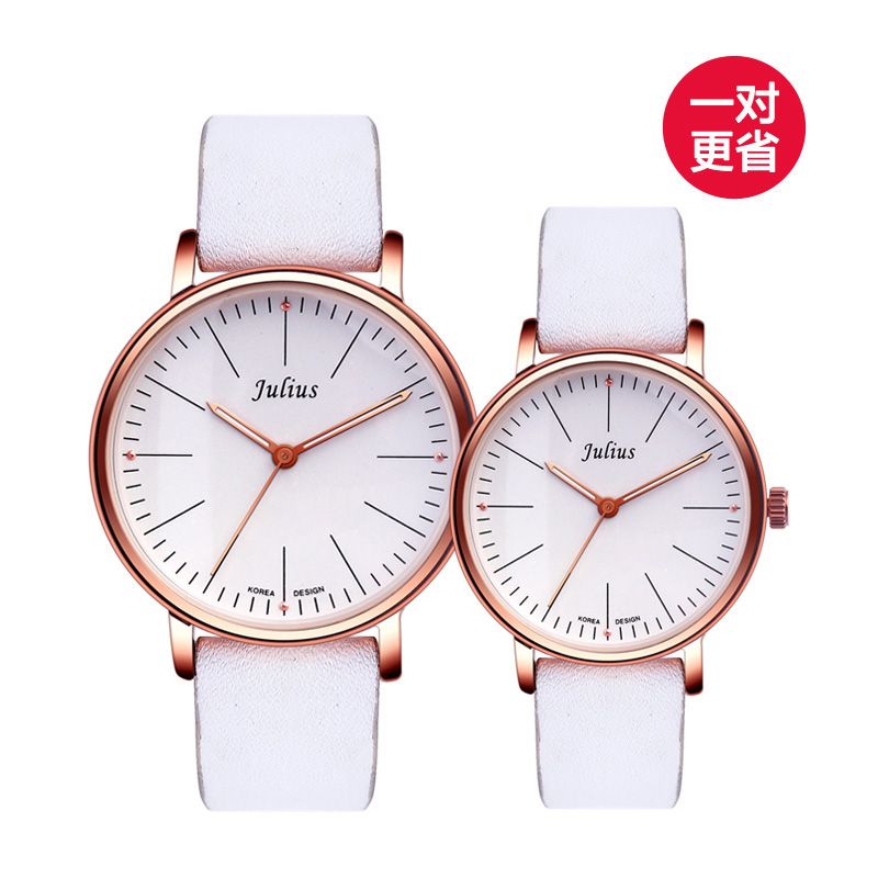 Yiwu Quality Korean version couple Belt waterproof fashionable White-collar Quartz Watch JA-814
