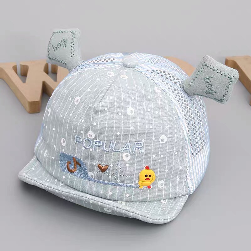 儿童帽子夏季1-3岁宝宝鸭舌帽男童韩版潮婴儿产品图