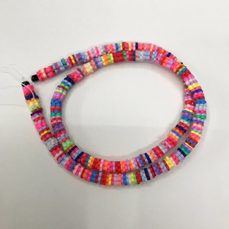 5mm soft clay plum blossom pieces light seven-color jewelry accessories, necklace and bracelet accessories