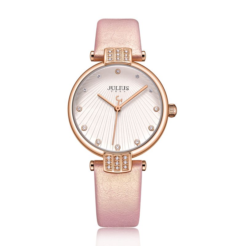 Yiwu Quality Korean version female leather strap waterproof fashionable white-collar quartz Watch JA-1072 Specification image