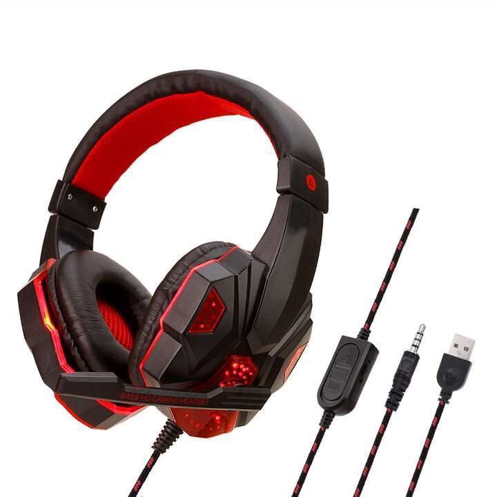 Auriculares para juegos de ordenador SY830, estilo esports. Con luz, jack PS4 Specification image