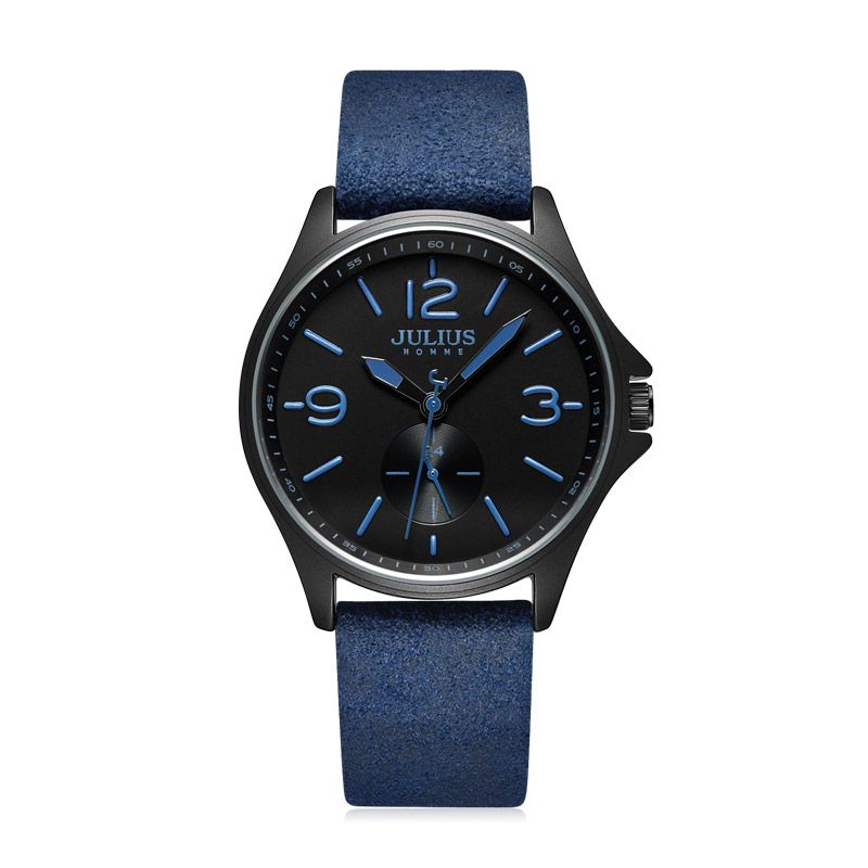 Yiwu Quality Korean version men's leather strap waterproof fashionable sports quartz watch JAH-110 Specification image