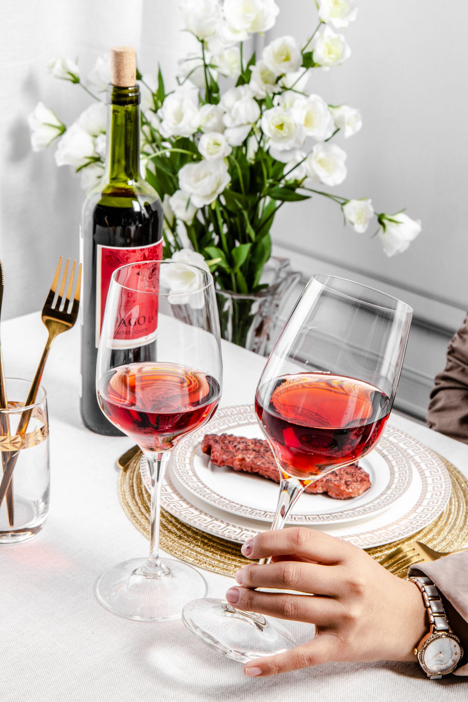 Bohemian Crystalex Czech imported lead-free crystal wine glass 40797/540ML Specification image