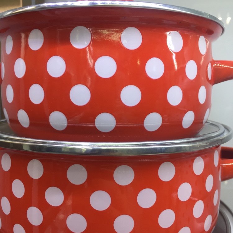 Three-piece enamel pot set Specification image