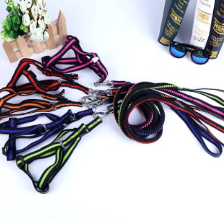 Fashion pet leash 120cm dog cushioned chest strap customizable dog leash pet supplies thumbnail