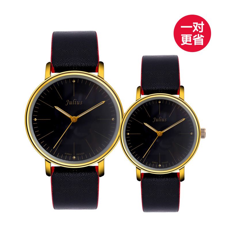 Yiwu Quality Korean version couple Belt waterproof fashionable White-collar Quartz Watch JA-814 Specification image