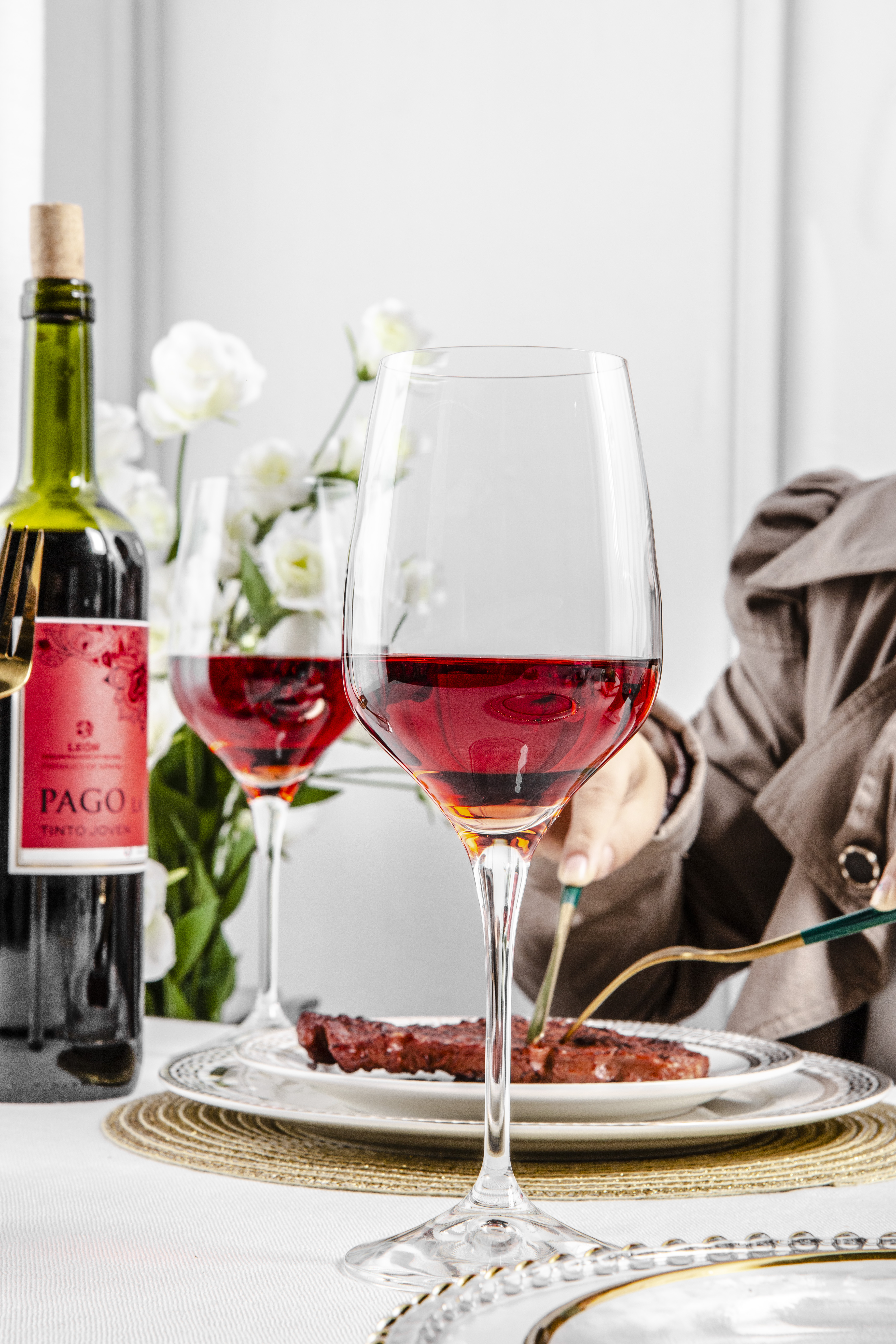 Bohemian Crystalex Czech imported lead-free crystal wine glass 40797/540ML pic 2