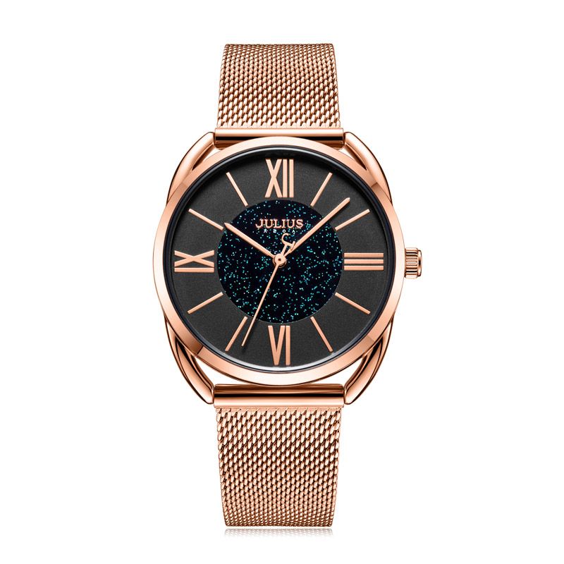 Yiwu Quality Korean version mesh strap waterproof fashionable White-collar Quartz Watch JA-1184 details Picture