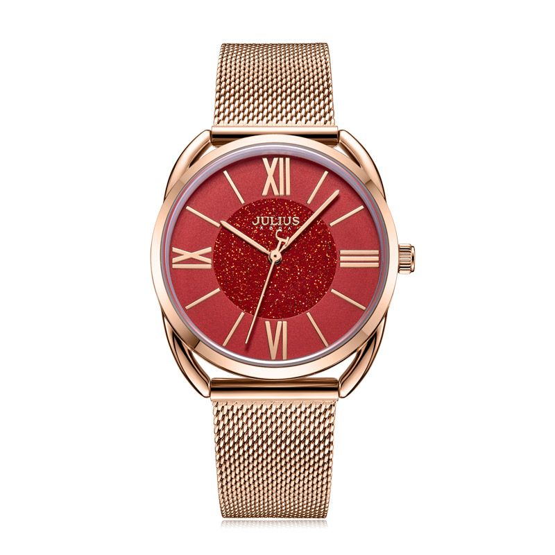 Yiwu Quality Korean version mesh strap waterproof fashionable White-collar Quartz Watch JA-1184 Specification image