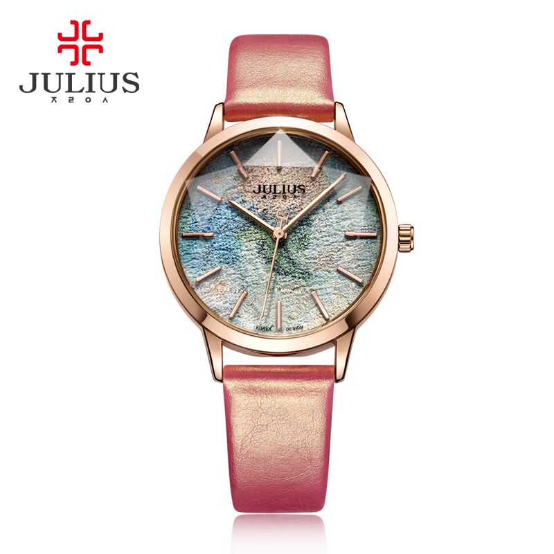 义乌好货 韩版女生皮带防水时尚白领石英表JA-977