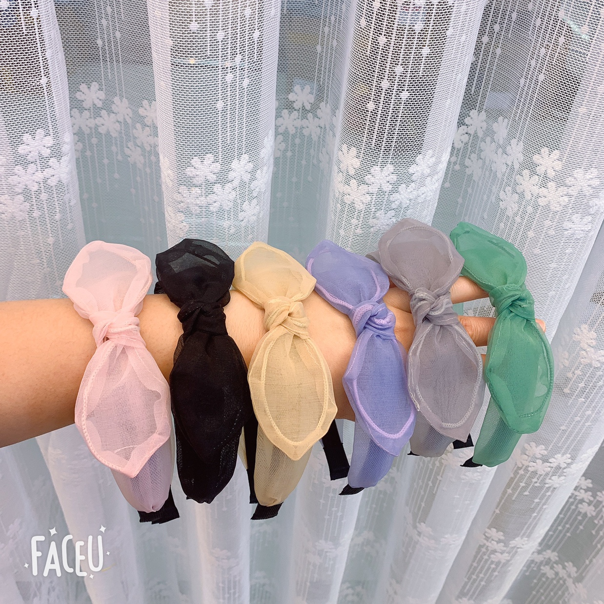Korean version of monochrome yarn ears thumbnail