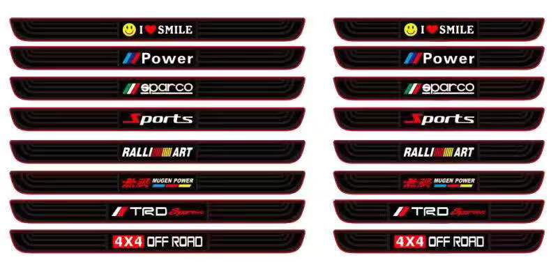 The new 2020 car crash-proof threshold sticker is installed in 4 pieces by GM