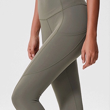 Summer Thin Wear Nine Points High Waist Tight Lift Hip Dry Fitness Sportswear details Picture
