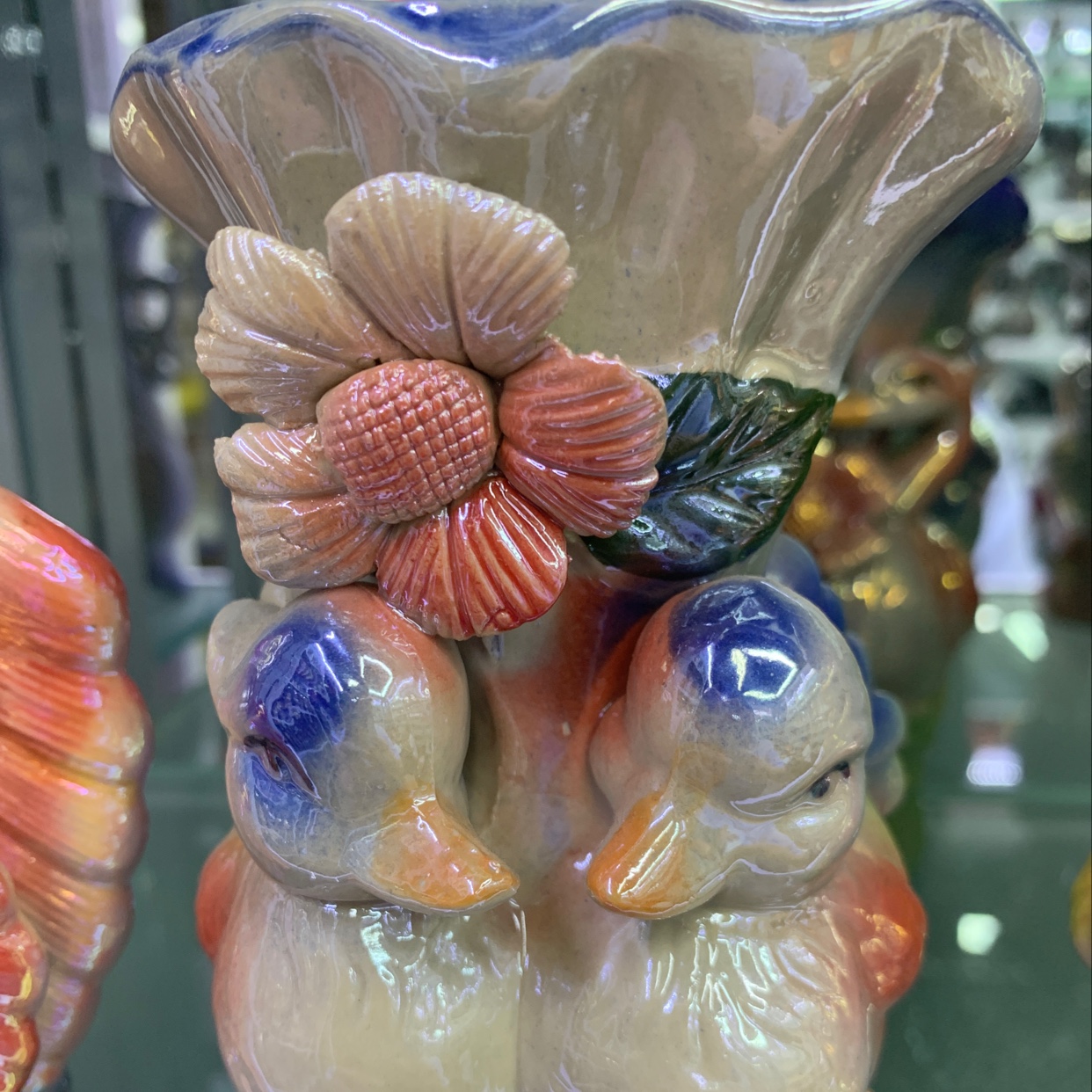 鸳鸯陶瓷瓶