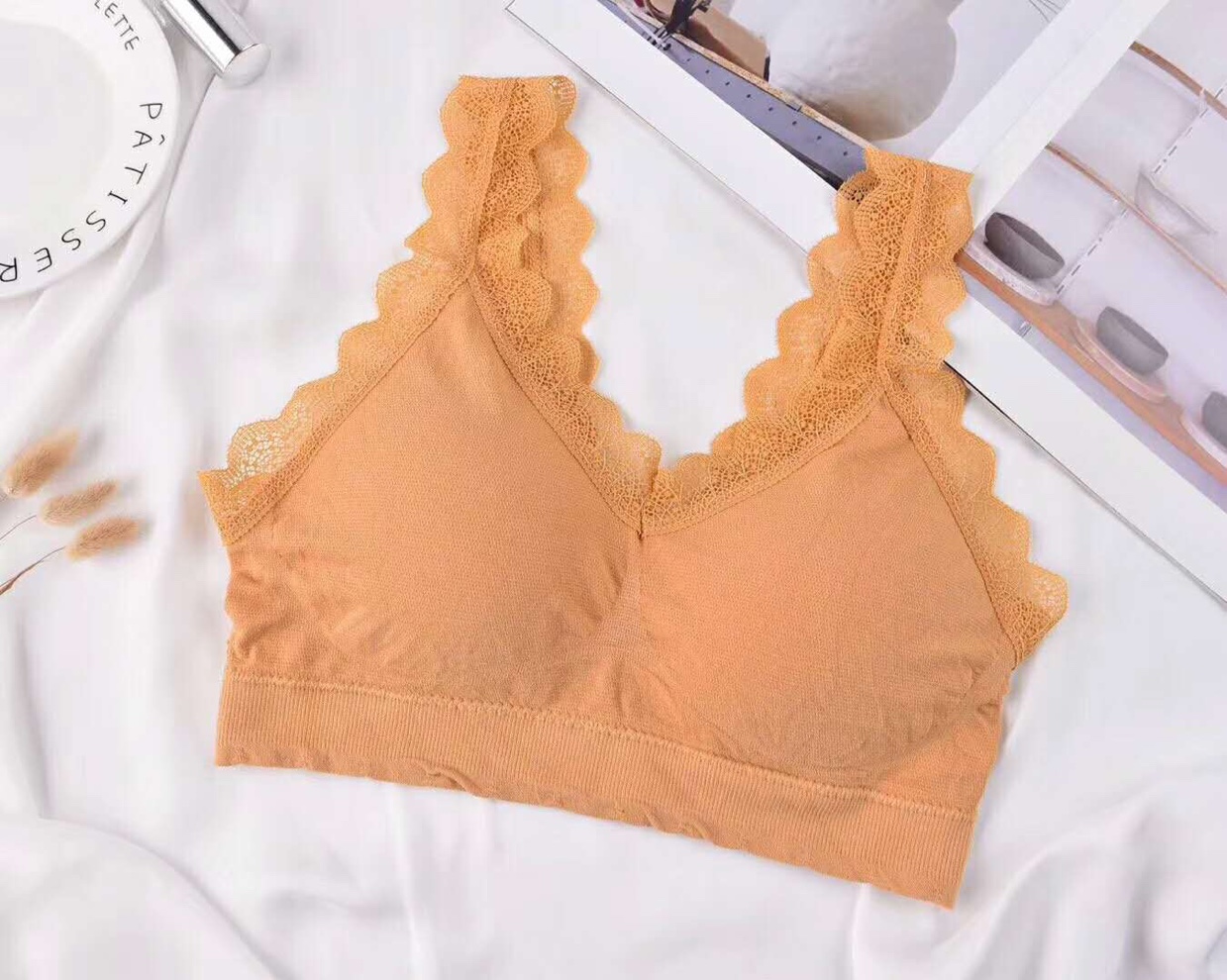 Lace Lingerie Women's Push-Up Bra Without Underwire Thin Seamless Student Girl Adjustable Bra
