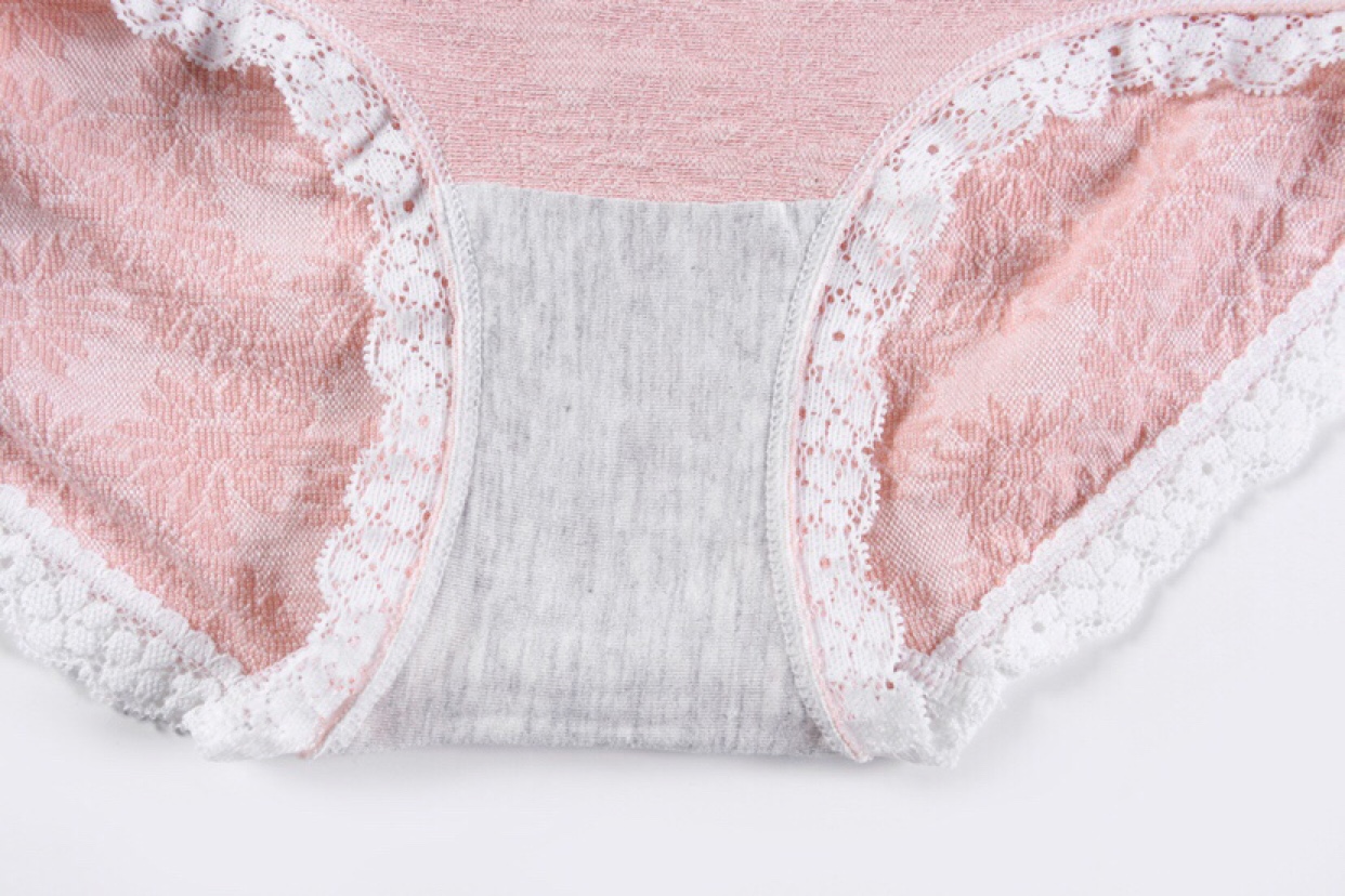 Women's Underwear Mid-Waist Antibacterial Breathable Triangle Sexy Lace Seamless Girly Underwear Specification drawing