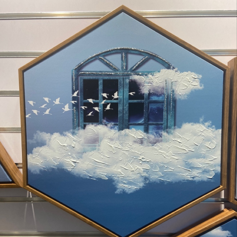 六边形餐厅加笔套画