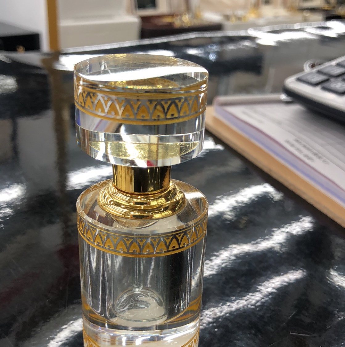 زجاجة ماء الكريستال للكريستال