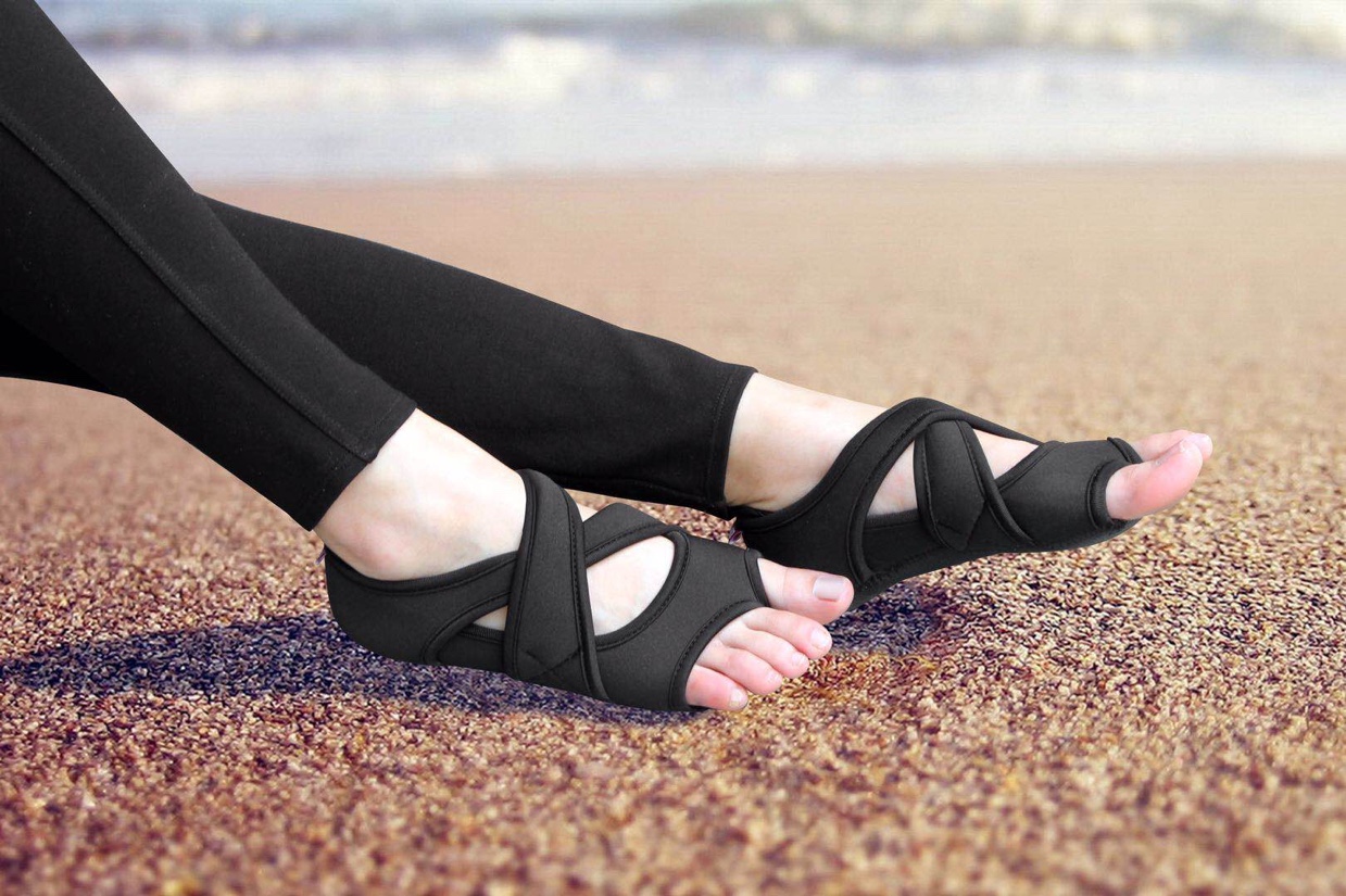 瑜伽鞋！涤纶面料加橡胶材质！均码.脚长.22.5cm/24.5cm产品图