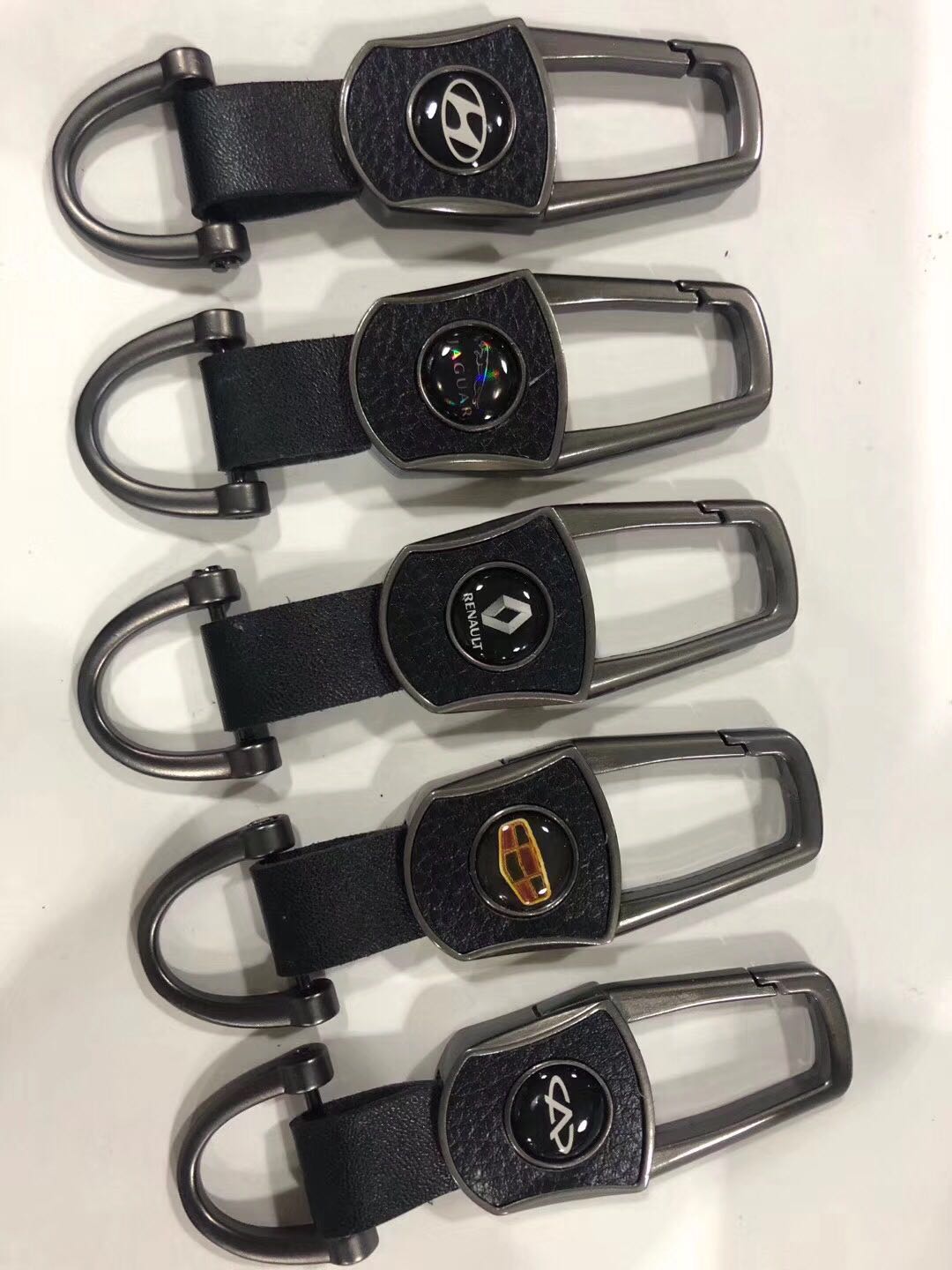 汽车带标皮质D扣钥匙扣 2020新款详情图5