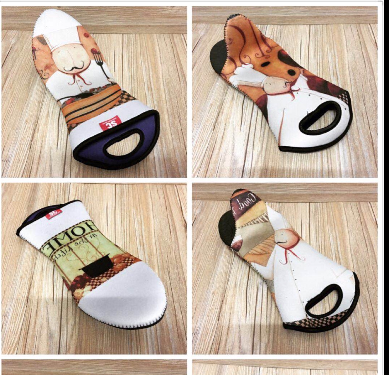 印花鸭嘴加厚隔热手套.涤纶面料加橡胶材质.14cm/32cm详情图10