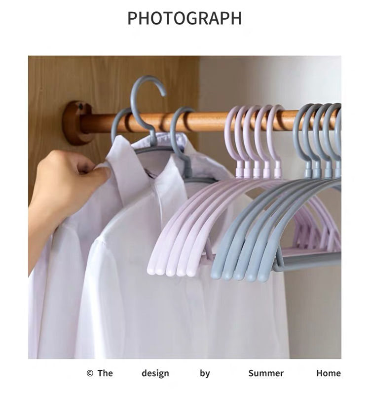 Semi-Round Coat Hanger Dry And Wet Dual-Purpose Plastic Coat Hanger undefined
