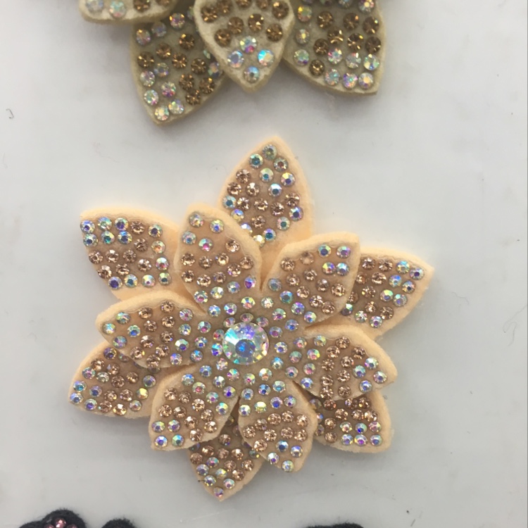 Decorative Floral Mesh Rubber Clothing Accessories Specification drawing