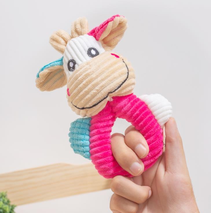 Handshaking plush doll a generation of sound bite resistant dog toy cartoon educational pet plush toy Specification drawing