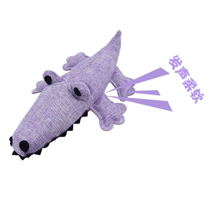 Pet products Bite resistant alligator toys grinding teeth sound dog toy manufacturers wholesale educational linen dog toys Application Scenario