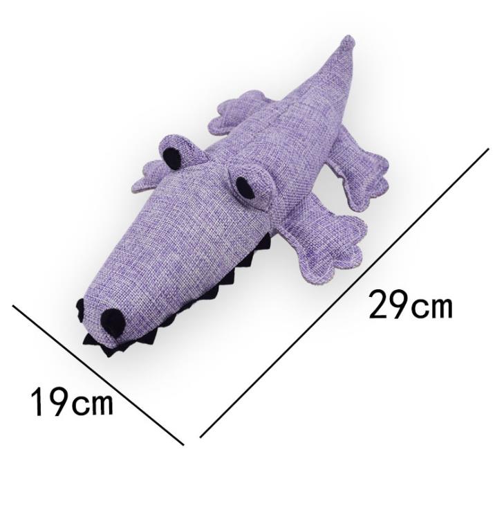 Pet products Bite resistant alligator toys grinding teeth sound dog toy manufacturers wholesale educational linen dog toys Specification drawing