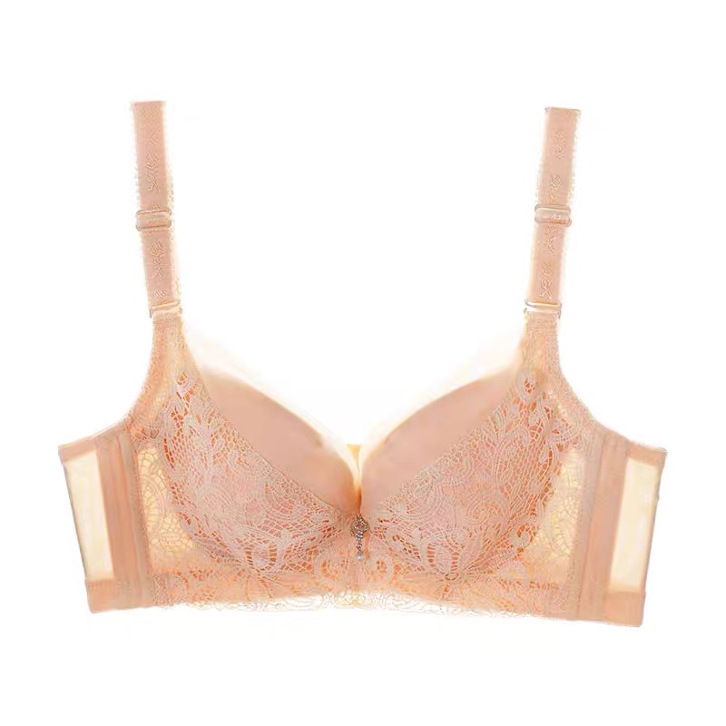 Lace underwear for women with small breasts gathered sexy beauty back bra adjustable upper bra thumbnail