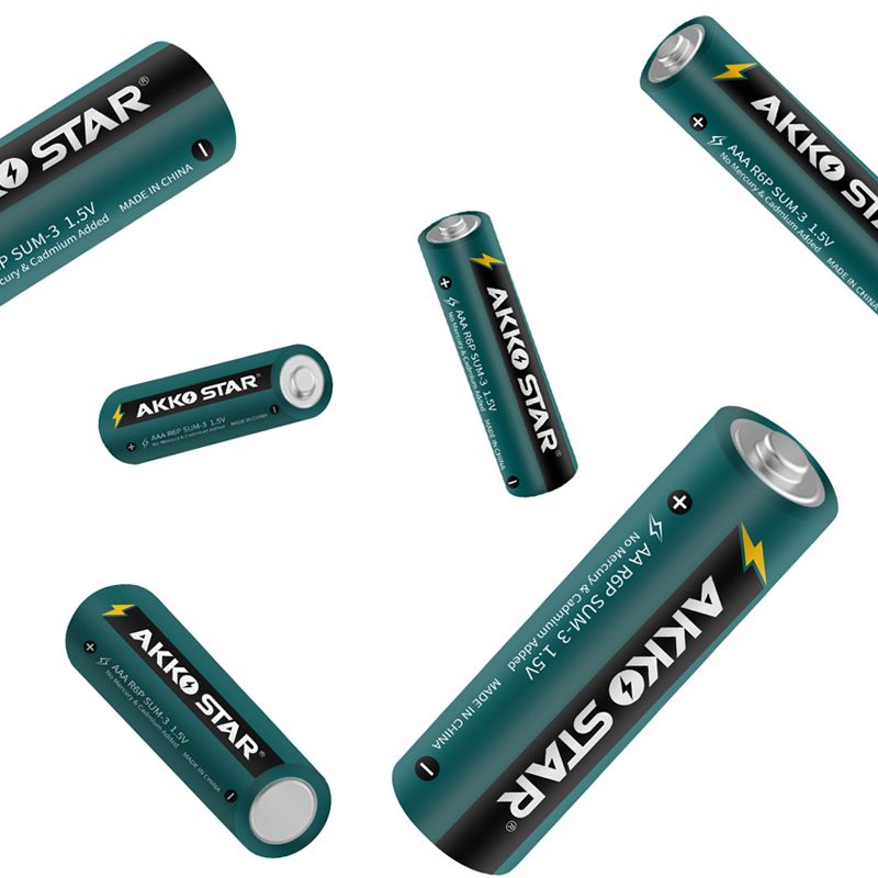 AKKO STAR AA/AAA/D型1.5V 碳性电池 5号/7号R20干电池详情图3