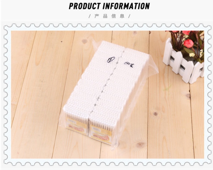 48 bags of wooden stick cotton swabs cosmetic cotton swabs baby cotton swabs thumbnail