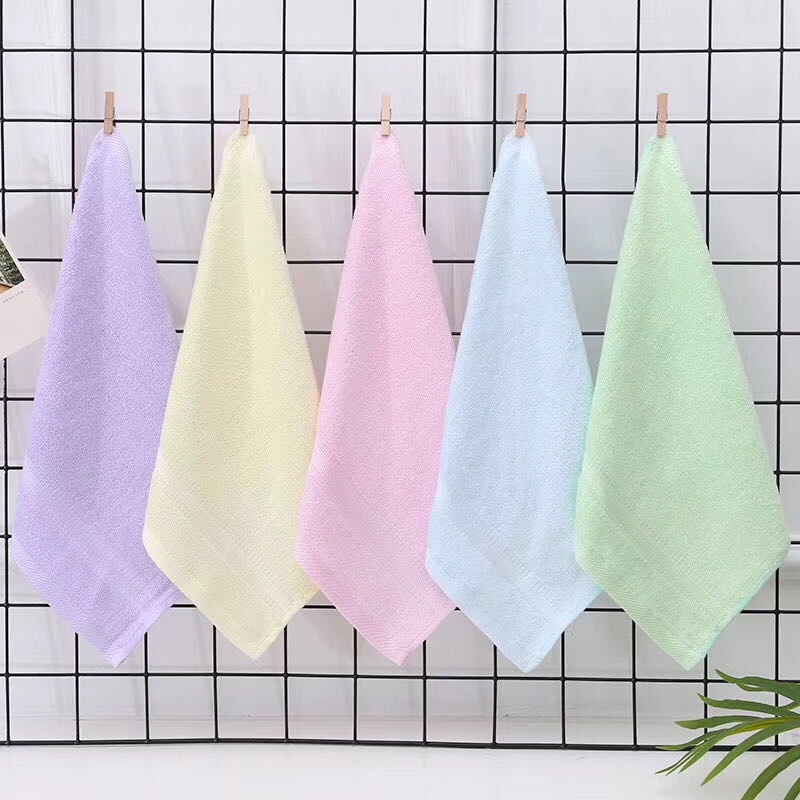 Bamboo cotton square towel