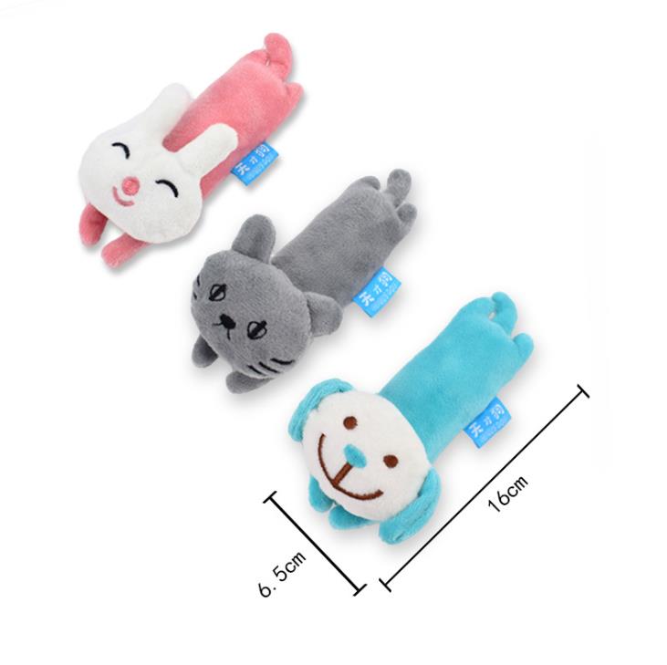 Feng Pei Genius dog cute puzzle pet plush toy cartoon animal plush bite resistant sound dog toy details Picture