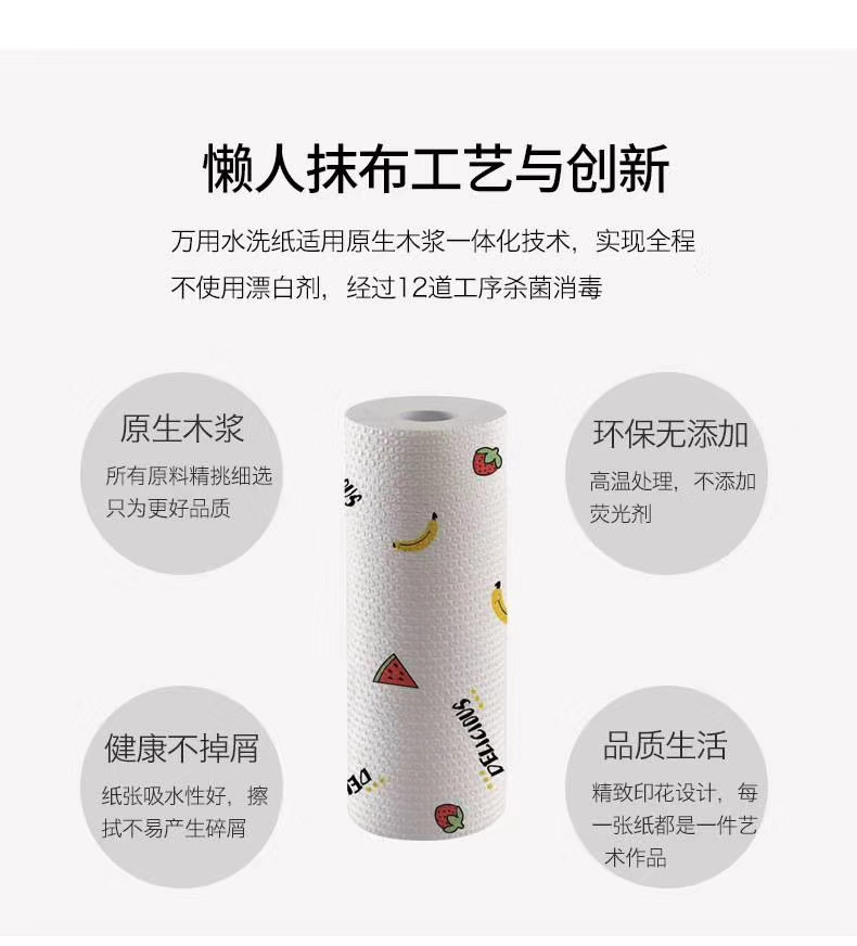 懒人抹布白底实物图