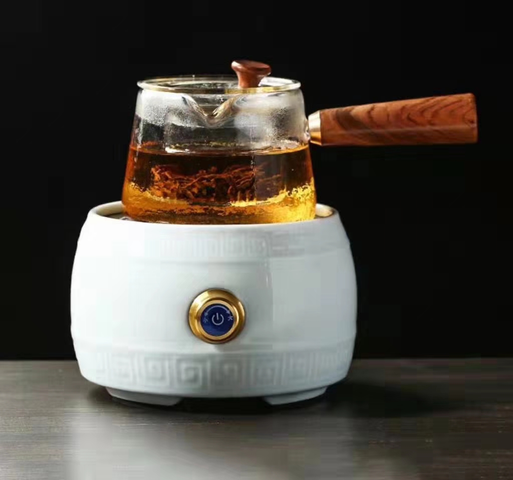 义乌好货 全自动静音电陶炉耐热玻璃壶煮茶套装详情图7