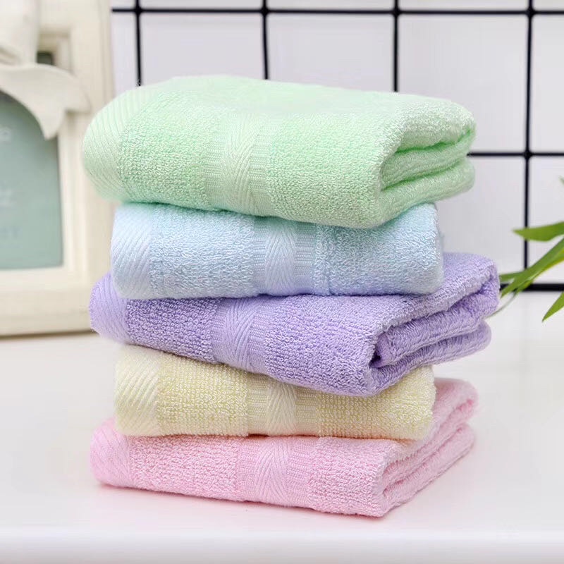 Bamboo cotton square towel details Picture