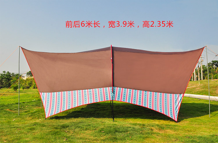 Outdoor super-large canopy tent, sunshade canopy, super-large camping tent, outdoor camping supplies and equipment detail image 7