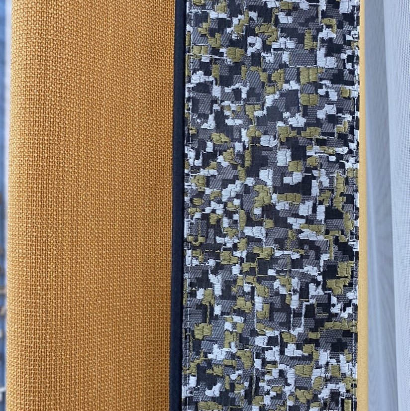 【 Haina 】 Light-blocking color-blocking single-color high-precision cotton and linen fabric - Specification image