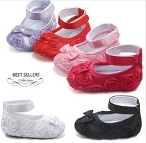 Infant shoes wholesale pure color rose baby toddler shoes princess shoes