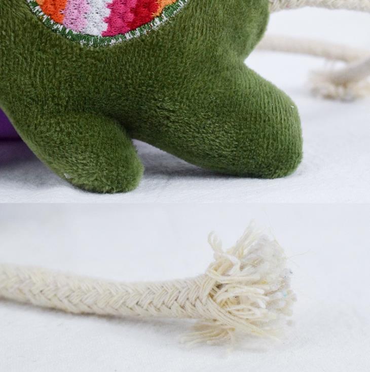 Manufacturers direct sales of dog toys New bite resistant plush toy teeth with sound pet toys Specification drawing