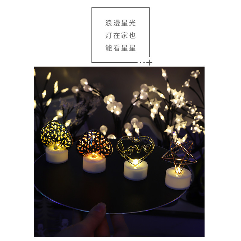 led new candle light love electronic wedding proposal small gift decoration scenery photo props details Picture